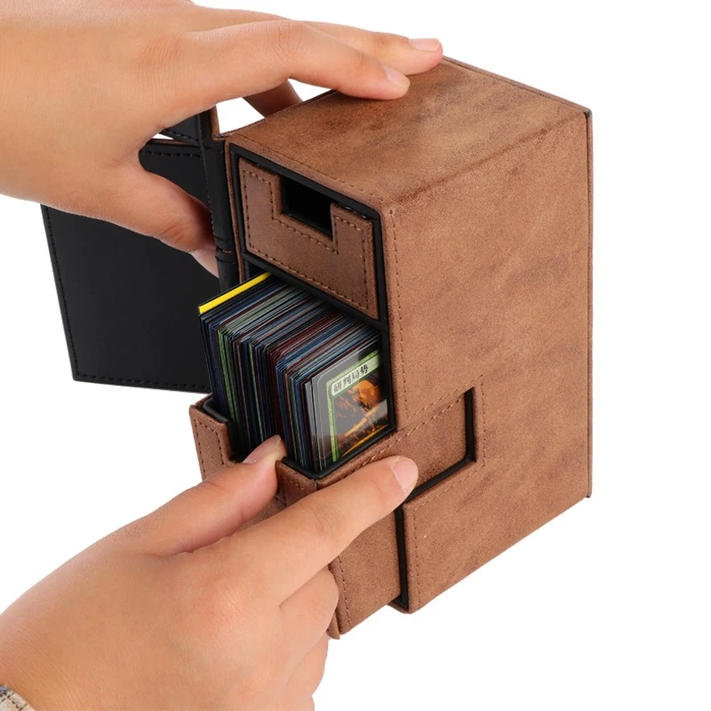 Card Box Cover Clips Holds Double Sleeved